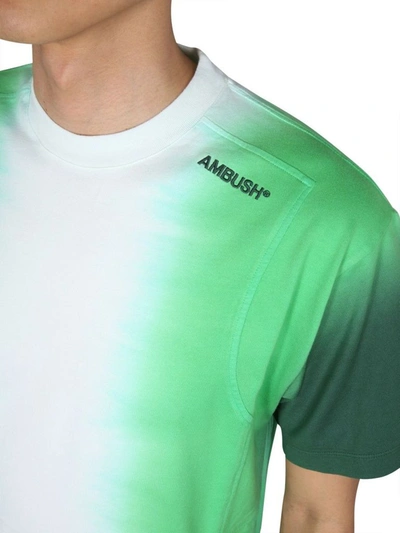Shop Ambush Men's Green Cotton T-shirt