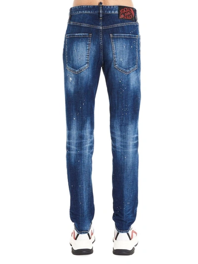 Shop Dsquared2 Men's Blue Cotton Jeans