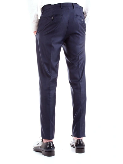 Shop Patrizia Pepe Men's Blue Cotton Pants