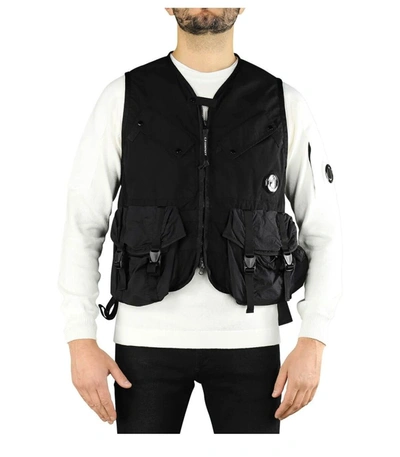 Shop C.p. Company Cp Company Men's Black Polyester Vest