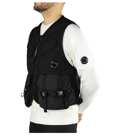 Shop C.p. Company Cp Company Men's Black Polyester Vest