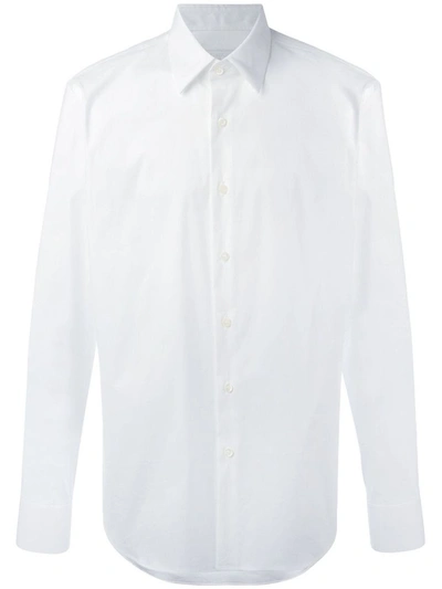 Shop Prada Men's White Cotton Shirt