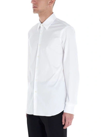 Shop Prada Men's White Cotton Shirt