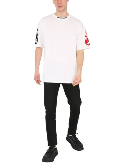 Shop Vision Of Super Men's White Other Materials T-shirt