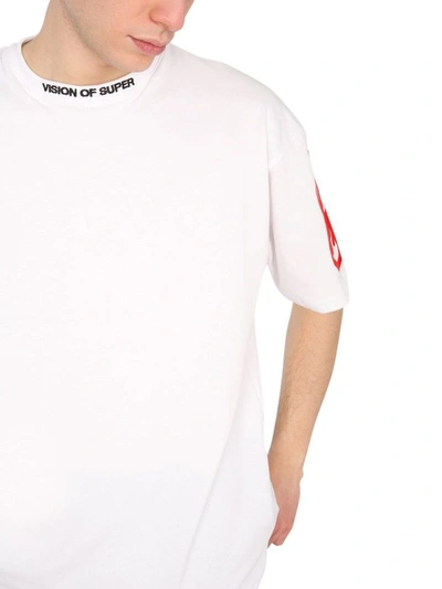 Shop Vision Of Super Men's White Other Materials T-shirt