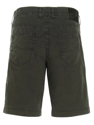 Shop Jacob Cohen Men's Green Cotton Shorts