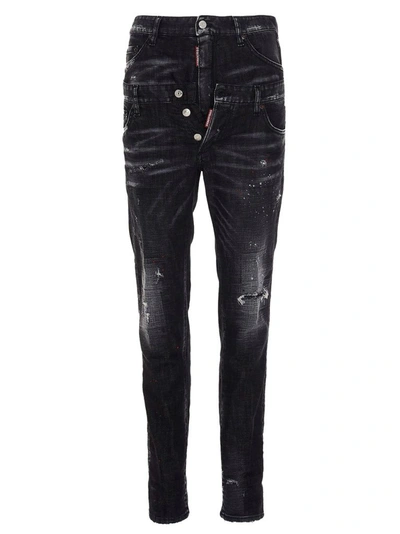 Shop Dsquared2 Men's Black Cotton Jeans