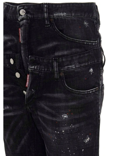 Shop Dsquared2 Men's Black Cotton Jeans