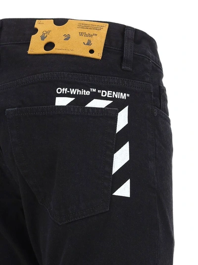 Shop Off-white Men's Black Other Materials Jeans