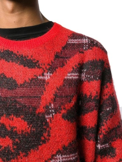 Shop Neil Barrett Men's Red Wool Sweater