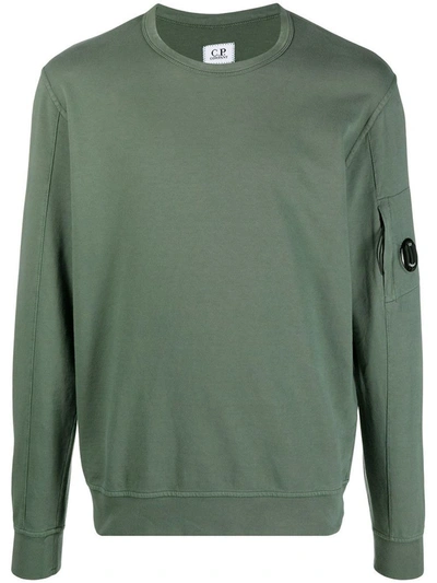 Shop C.p. Company Cp Company Men's Green Cotton Sweatshirt