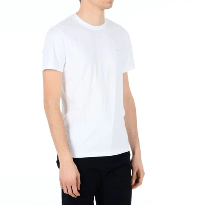 Shop Michael Kors Men's White Cotton T-shirt