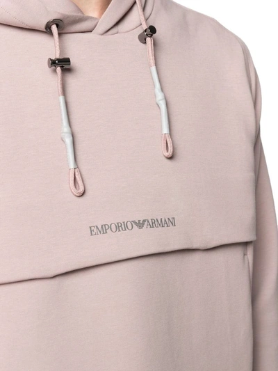 Shop Emporio Armani Men's Pink Cotton Sweatshirt