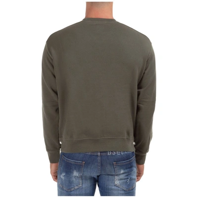 Shop Dsquared2 Men's Green Cotton Sweatshirt