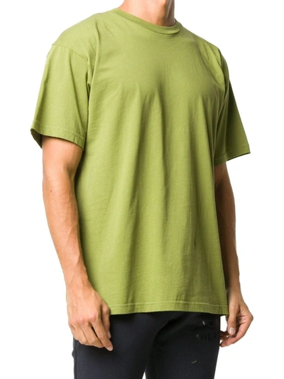 Shop Moschino Men's Green Cotton T-shirt