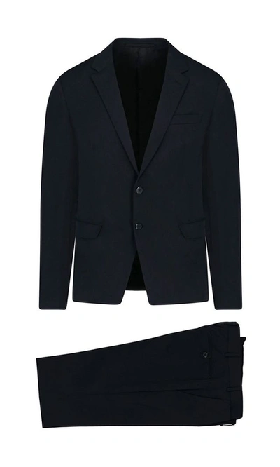 Shop Prada Men's Black Polyester Suit