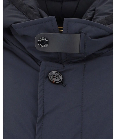 Shop Moorer Men's Blue Polyester Outerwear Jacket