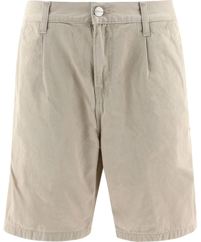 Shop Carhartt Men's Beige Cotton Shorts