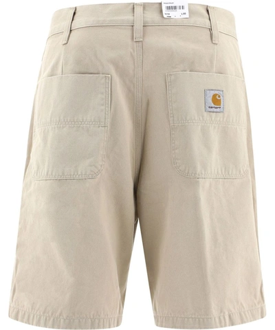 Shop Carhartt Men's Beige Cotton Shorts