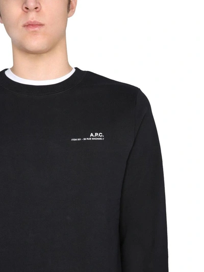 Shop A.p.c. Men's Black Other Materials Sweatshirt