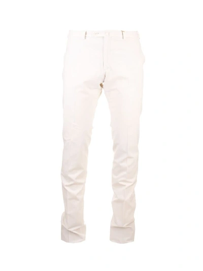 Shop Loro Piana Men's White Cotton Pants