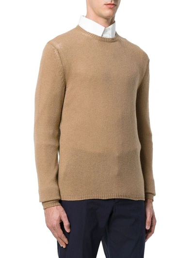 Shop Prada Men's Beige Cashmere Sweater