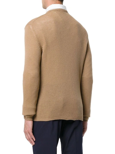 Shop Prada Men's Beige Cashmere Sweater