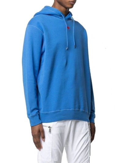 Shop Dsquared2 Men's Blue Cotton Sweatshirt