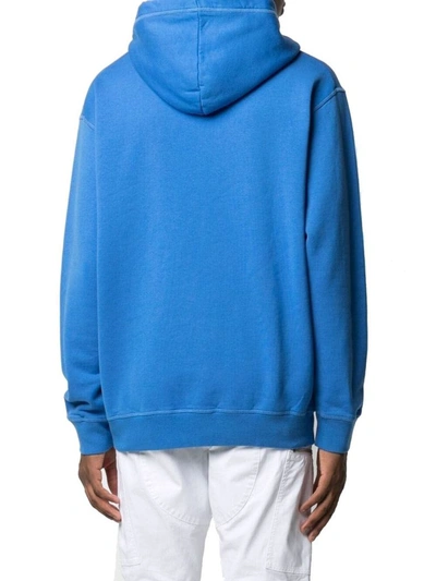 Shop Dsquared2 Men's Blue Cotton Sweatshirt