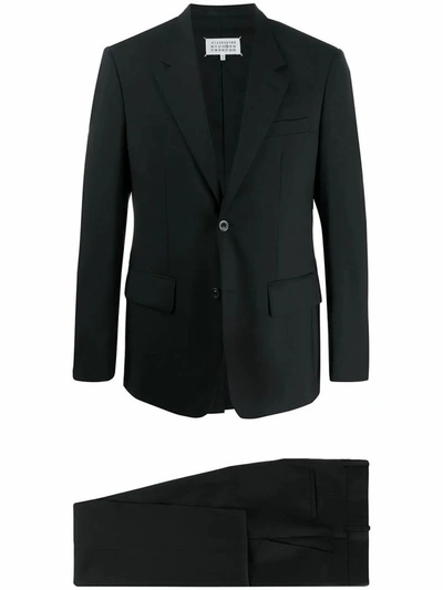 Shop Maison Margiela Men's Black Wool Suit