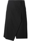 MARC BY MARC JACOBS CROSSOVER FRONT ASYMMETRIC SKIRT,干洗