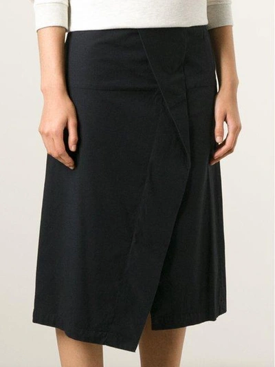 Shop Marc By Marc Jacobs Crossover Front Asymmetric Skirt In Black