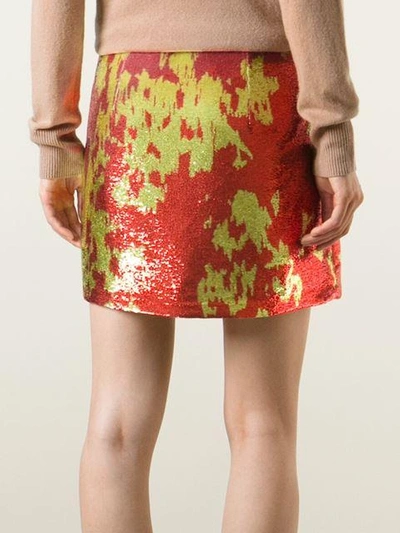 Shop Emanuel Ungaro Sequinned Mini Skirt