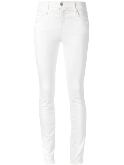 J Brand 2311 Maria High Waist Super Skinny Jeans In White