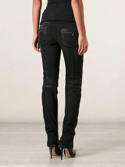 Shop Balmain Skinny Jeans In Black