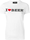 DSQUARED2 I Love Beer Print T-Shirt,S72GC0875S22427