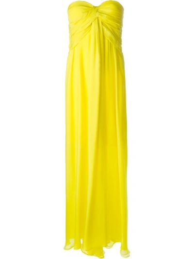 Msgm Formal Dress In Yellow