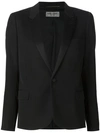 Saint Laurent Satin Lapel Single-breasted Blazer