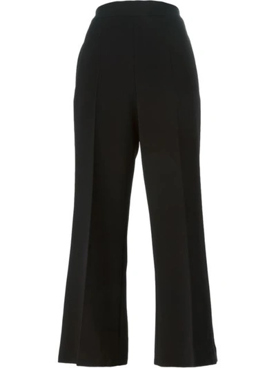 Fendi Cropped Trousers In Black