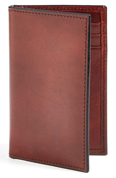 Shop Bosca Old Leather Card Case In Dark Brown