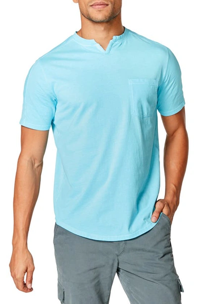 Shop Good Man Brand Premium Cotton T-shirt In Blue Topaz