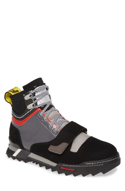 Shop Off-white Hiking Sneaker Boot In Black Medium Grey