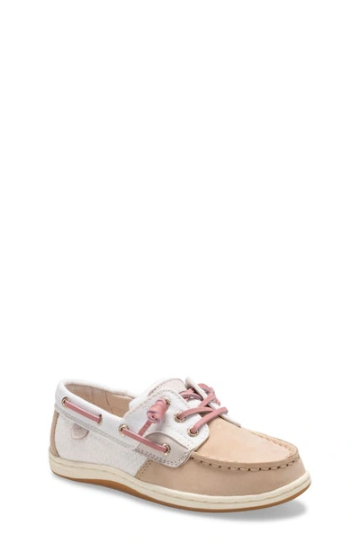 Shop Sperry Kids 'songfish' Boat Shoe In Champagne