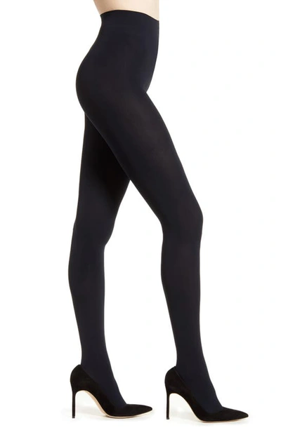 Shop Falke Pure Matte 100 Opaque Tights In 6179 Marine