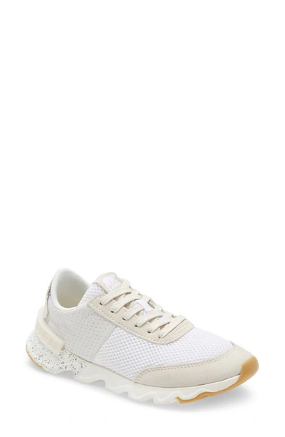 Shop Sorel Kinetic Lite Sneaker In White Suede