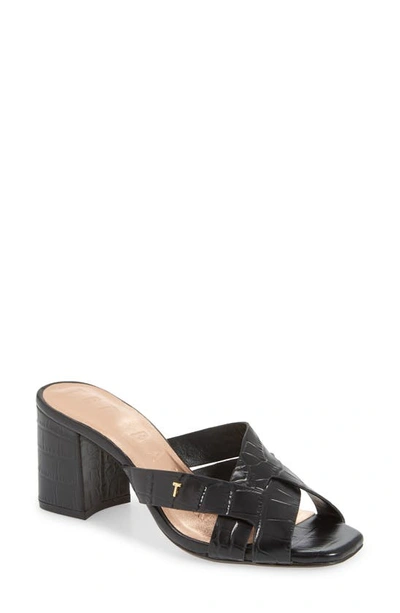 Shop Ted Baker Tabeai Sandal In Black Leather