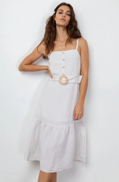 Shop Rails Astrid Belted Tiered Sundress In Stone