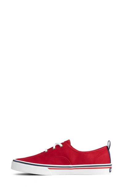 Shop Sperry Crest Cvo Sneaker In Red Canvas