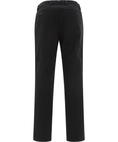 Shop Burberry Twill Chino Pants In Black  