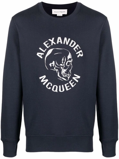 Shop Alexander Mcqueen Sweaters Blue